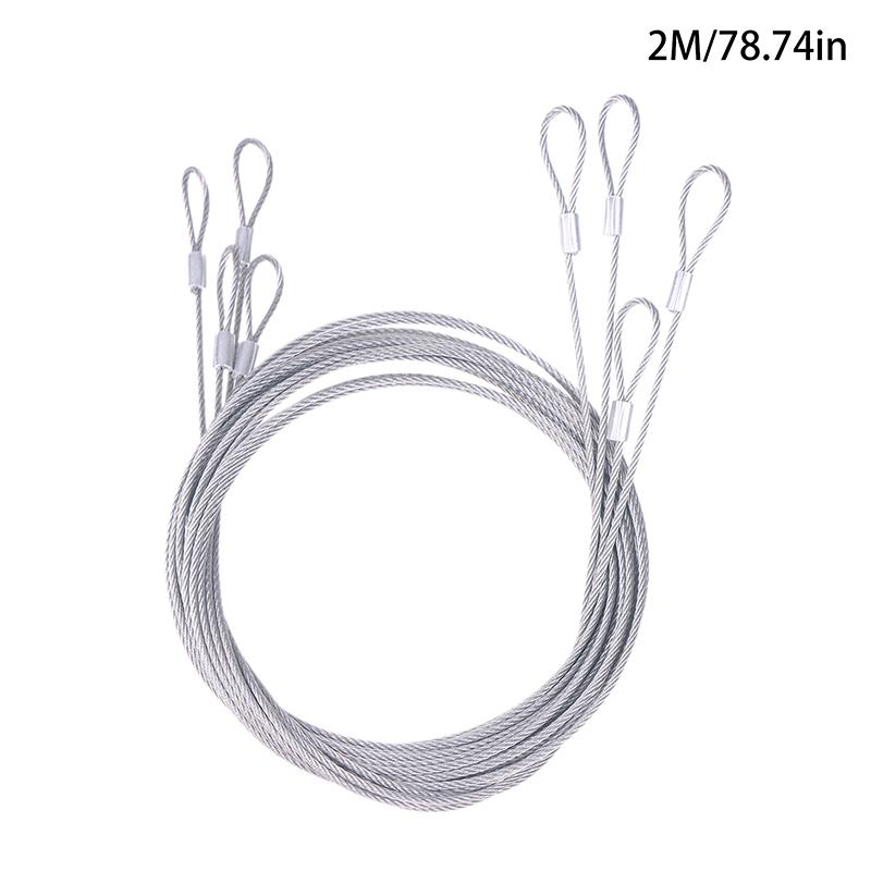 4PCS 2M Stainless Steel Wire LED Light Pendant Lamp Steel Wire Rope Fishing Lifting Cable Silver Steel Wire Hanging Rope срібний
4PCS 2M Stainless Steel Wire LED Light Pendant Lamp Steel Wire Rope Fishing Lifting Cable Silver Steel Wire Hanging Rope срібний