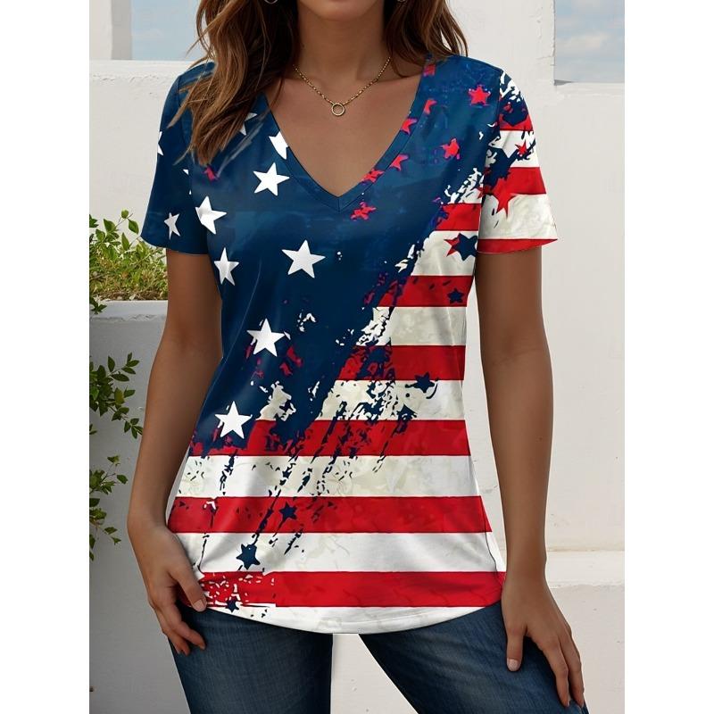 Women s T Shirt Graphic Flag Vintage Stylish Classic Short Sleeve V Neck Regular Tops Summer 3XL
Women s T Shirt Graphic Flag Vintage Stylish Classic Short Sleeve V Neck Regular Tops Summer 3XL