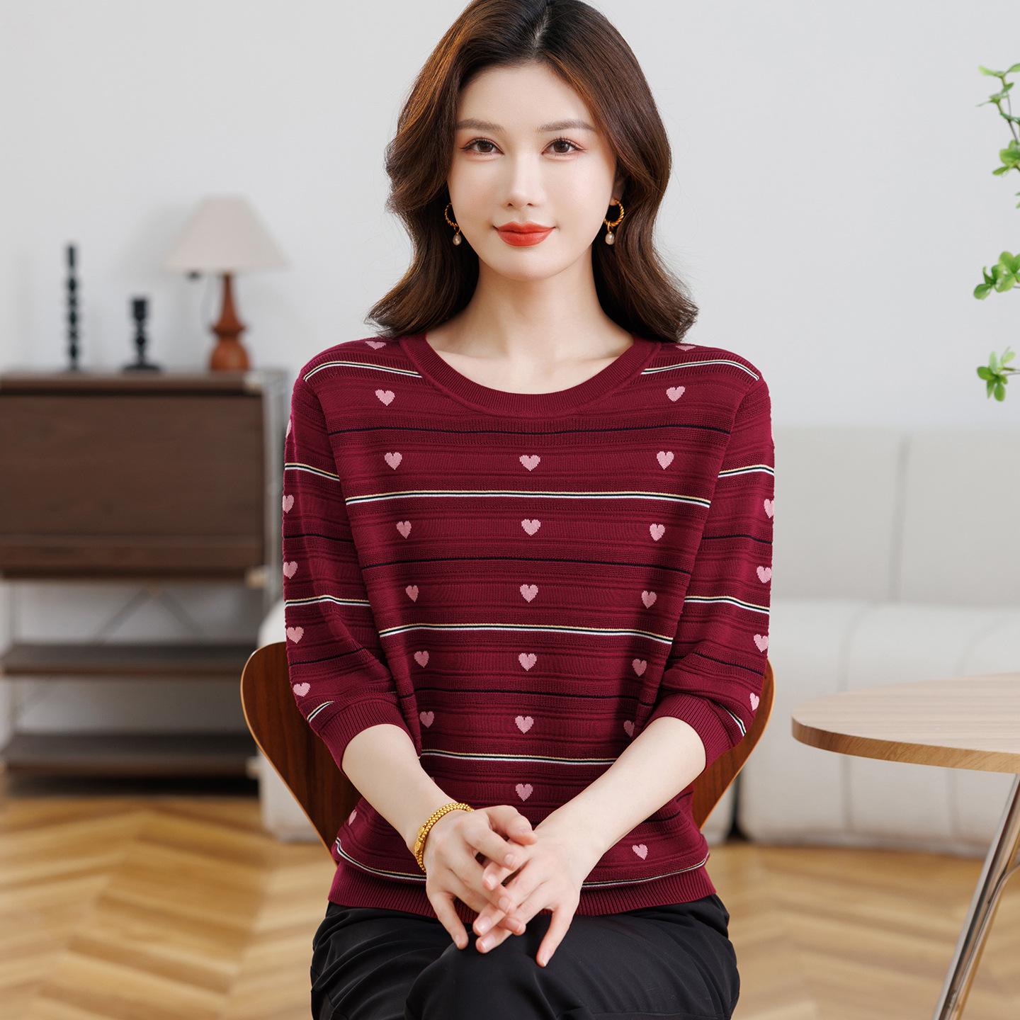 Seven-Sleeve Slimming Pullover for Middle-Aged and Elderly Mothers – Lightweight Knit Top for Spring and Summer 4XL (145-160 lbs)
Seven-Sleeve Slimming Pullover for Middle-Aged and Elderly Mothers – Lightweight Knit Top for Spring and Summer 4XL (145-160 lbs)