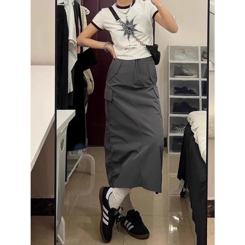 Gray Quick-Dry Summer Workwear Dress: Plus Size Pear-Shaped Midi Skirt with Hip Coverage S
Gray Quick-Dry Summer Workwear Dress: Plus Size Pear-Shaped Midi Skirt with Hip Coverage S