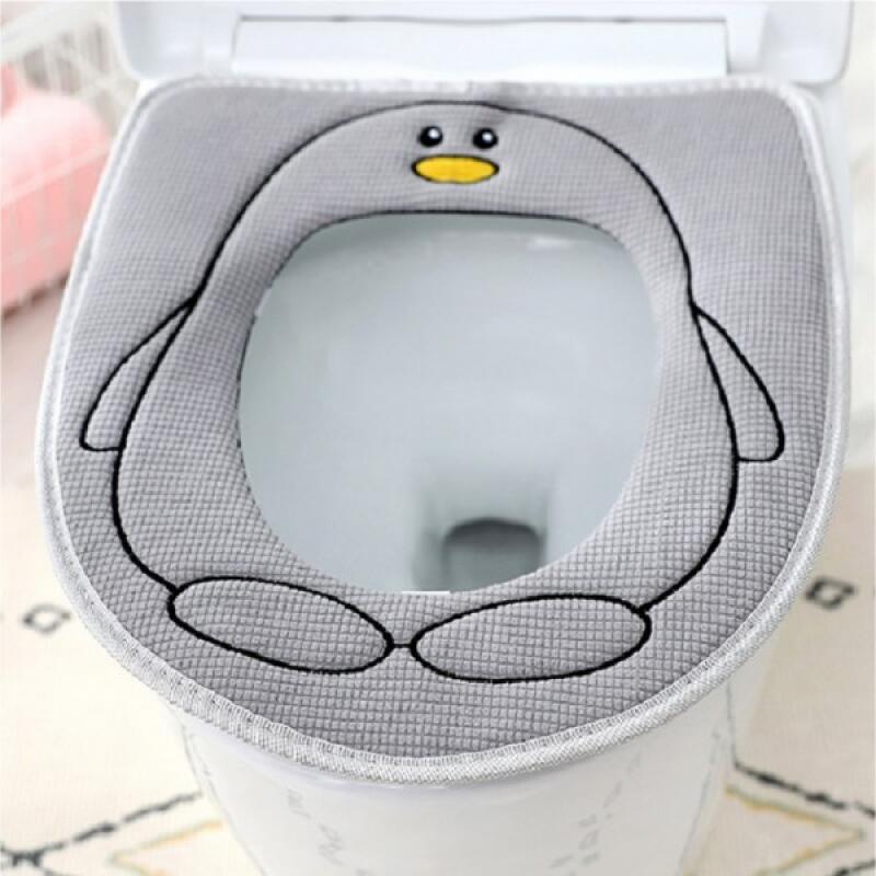 Bathroom toilet seat cover penguin design suede material toilet seat cover gray
Bathroom toilet seat cover penguin design suede material toilet seat cover gray