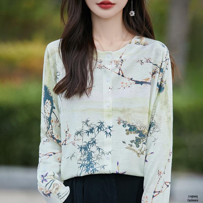 2025 Women s Fine Wool Print Cardigan - Long Sleeve, Round Neck, Versatile Loose Fit Extra Large
2025 Women s Fine Wool Print Cardigan - Long Sleeve, Round Neck, Versatile Loose Fit Extra Large