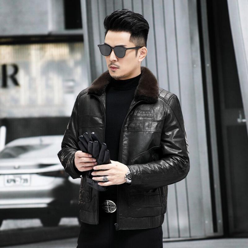 Winter leather leather jacket men s casual men s cowhide top locomotive leather down jacket L чорний
Winter leather leather jacket men s casual men s cowhide top locomotive leather down jacket L чорний