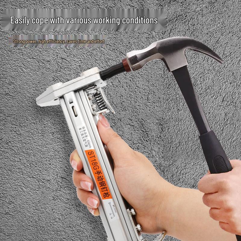 ST18 Concrete Steel Nail Gun: Manual Powder-Actuated Nailer for Wire Slotting & Straight Nailing ST18 18mm Steel Nails (400 pcs/box)
ST18 Concrete Steel Nail Gun: Manual Powder-Actuated Nailer for Wire Slotting & Straight Nailing ST18 18mm Steel Nails (400 pcs/box)