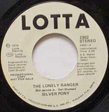 7inch Record SILVER PONY The Lonely Ranger 2302PROMO Lotta Records 1976 UK Dance Electronica Used
7inch Record SILVER PONY The Lonely Ranger 2302PROMO Lotta Records 1976 UK Dance Electronica Used