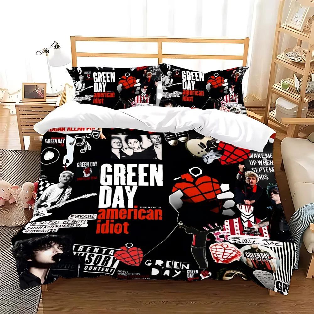 Green Day AMERICAN IDIOT Комплект постельного белья Single Twin Full Queen King Size Комплект постельного белья для взрослых детей в спальню, пододеяльники, простыни 180X210cm-3pcs
Green Day AMERICAN IDIOT Комплект постельного белья Single Twin Full Queen King Size Комплект постельного белья для взрослых детей в спальню, пододеяльники, простыни 180X210cm-3pcs