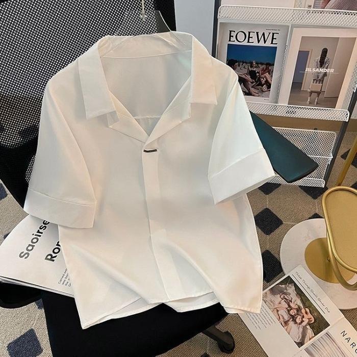 Summer Shirt Women s Short Sleeve Niche Simple Korean Version White Shirt Lazy Loose Versatile Commuter Design Top M белый
Summer Shirt Women s Short Sleeve Niche Simple Korean Version White Shirt Lazy Loose Versatile Commuter Design Top M белый