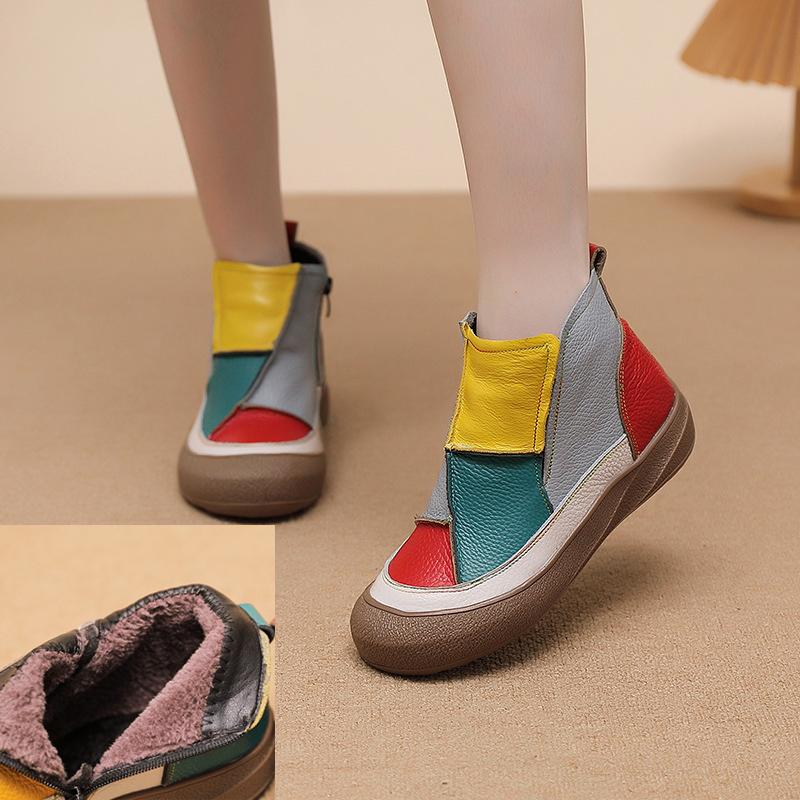 Johnature Туфли женские смешанных цветов из натуральной кожи, удобные, на мягкой подошве, универсальные ботильоны 38-Plush серый
Johnature Туфли женские смешанных цветов из натуральной кожи, удобные, на мягкой подошве, универсальные ботильоны 38-Plush серый