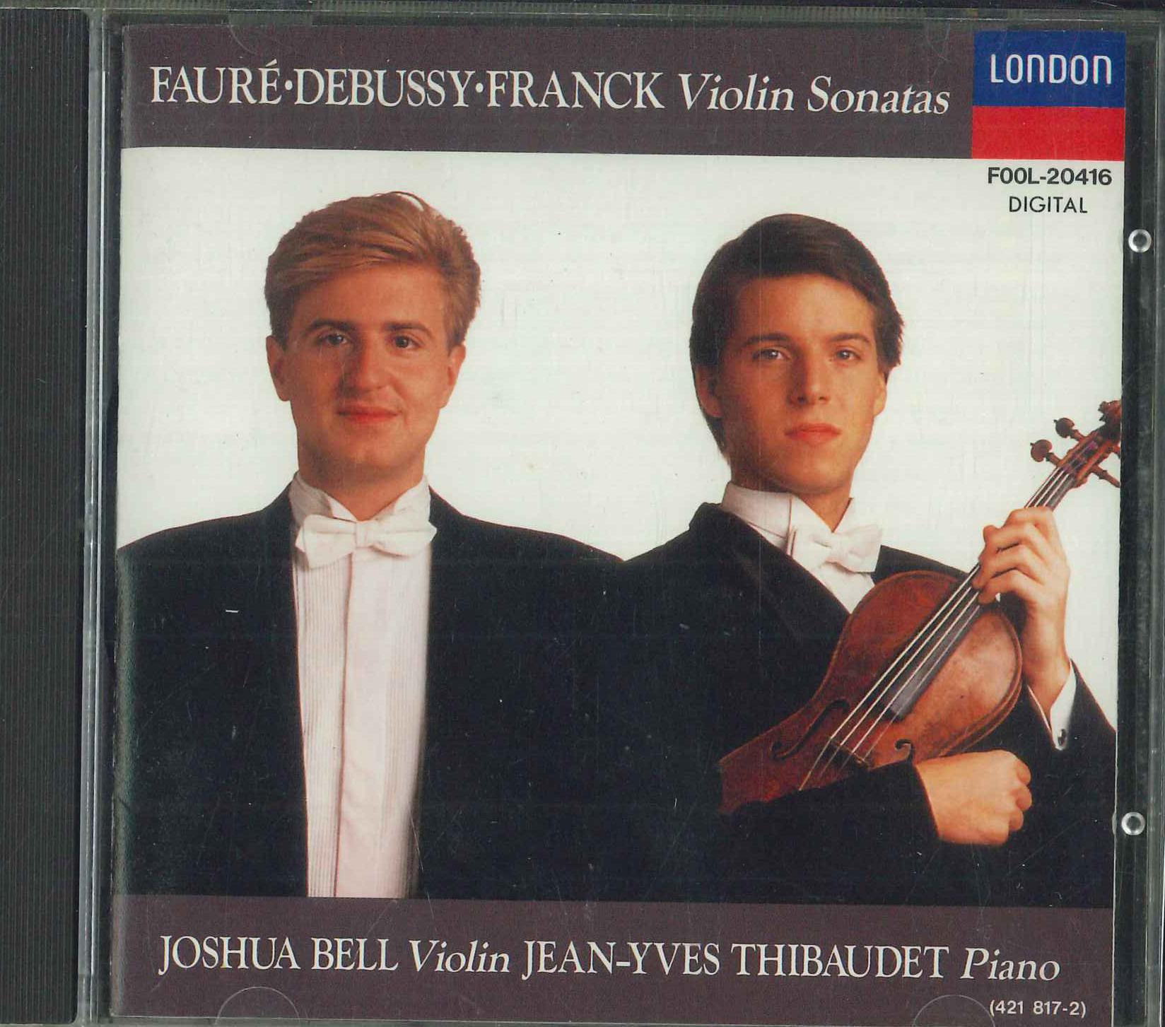 CD FAURE, DEBUSSY, FRANK, JOSUA BELL, - Bell/Thibaude French Violin Sonatas F00L20416 POLYDOR 1989 Japan Classical Used
CD FAURE, DEBUSSY, FRANK, JOSUA BELL, - Bell/Thibaude French Violin Sonatas F00L20416 POLYDOR 1989 Japan Classical Used