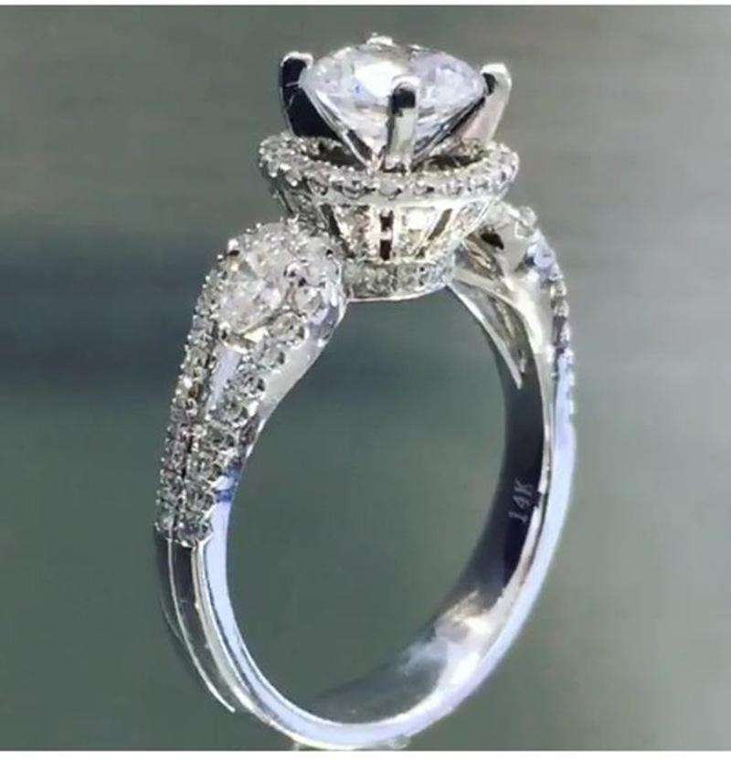 European and American Ring Women s Ring Creative Banquet Wedding Engagement Set with Water Drop Small Zirconia Zircon 8
European and American Ring Women s Ring Creative Banquet Wedding Engagement Set with Water Drop Small Zirconia Zircon 8