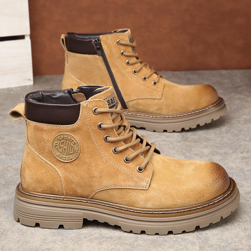 Мужские зимние ботинки Martin из натуральной кожи, толстая подошва, нескользящая, теплые, с бархатом, классического желтого цвета. 39
Мужские зимние ботинки Martin из натуральной кожи, толстая подошва, нескользящая, теплые, с бархатом, классического желтого цвета. 39