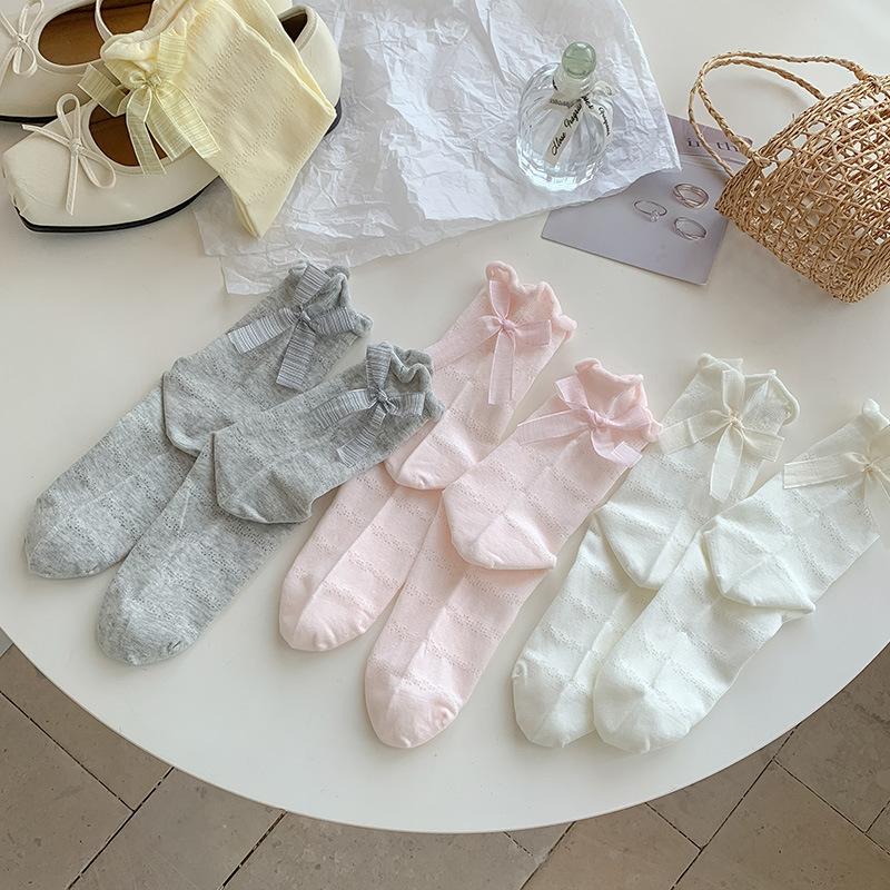 Female Summer Thin Sweet Bow Bubble Mouth Roll Edge Absorbs Sweat Without Bone In The Tube Pile Socks 1 pair белый
Female Summer Thin Sweet Bow Bubble Mouth Roll Edge Absorbs Sweat Without Bone In The Tube Pile Socks 1 pair белый
