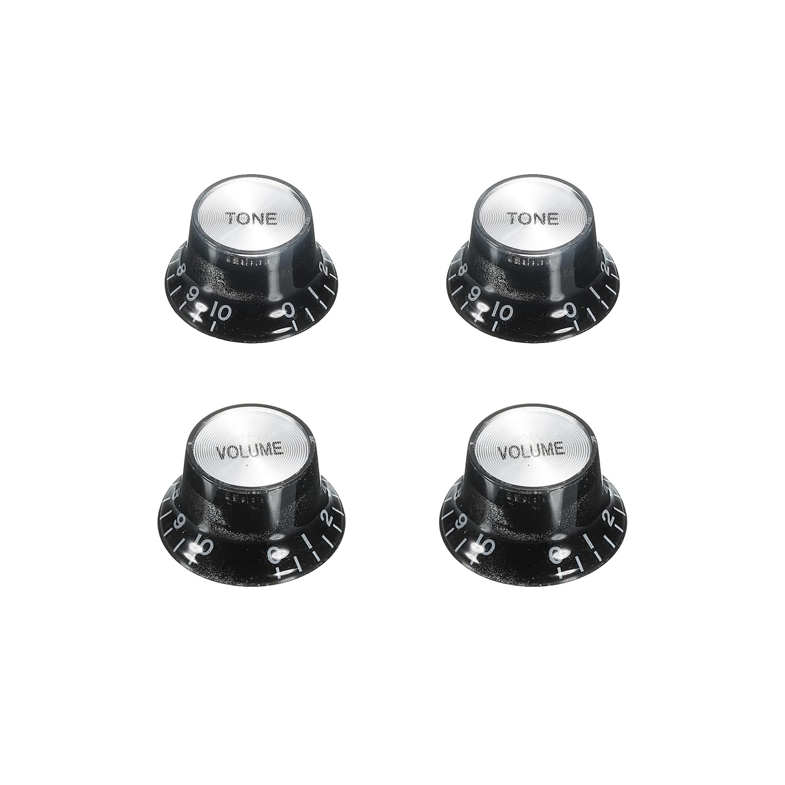 PATIKIL Top Hat Guitar Bell Button 6mm ID 2 Volume 2 Tone Speed Control Knob for Electric Guitar Replacement Plastic Aluminum Black 2 Sets чорний
PATIKIL Top Hat Guitar Bell Button 6mm ID 2 Volume 2 Tone Speed Control Knob for Electric Guitar Replacement Plastic Aluminum Black 2 Sets чорний