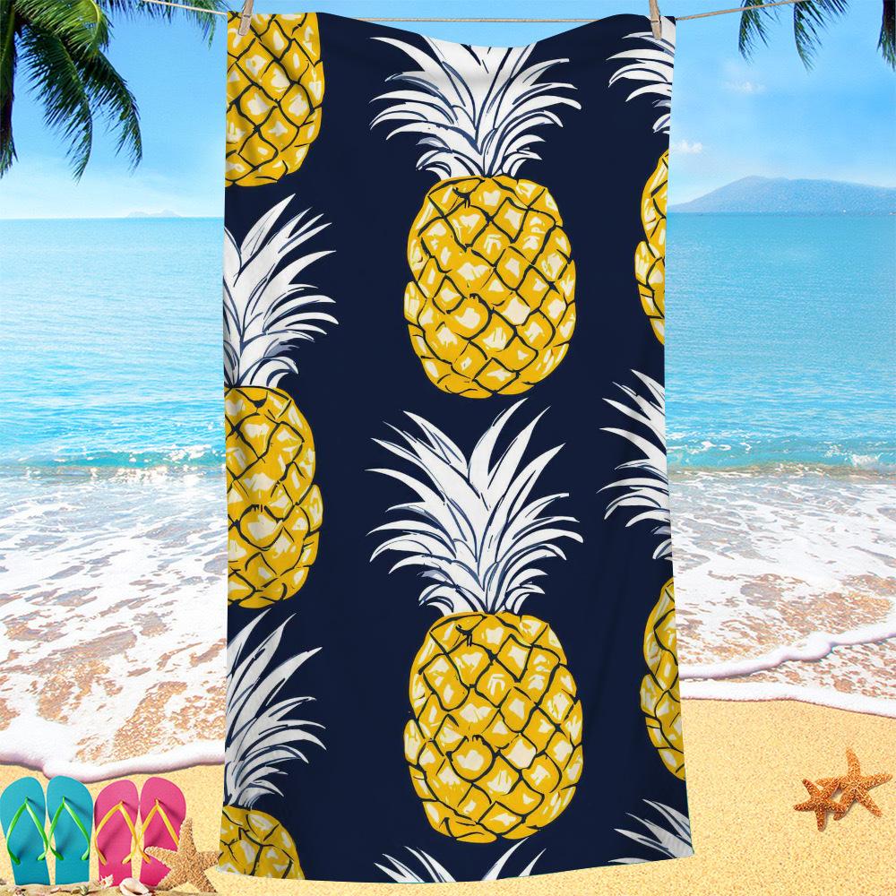 Creative painted pineapple digital-printed polyester Superfine fiber double-sided fleece Beach vacation bath towel, beach towel W30*H60(CM)
Creative painted pineapple digital-printed polyester Superfine fiber double-sided fleece Beach vacation bath towel, beach towel W30*H60(CM)