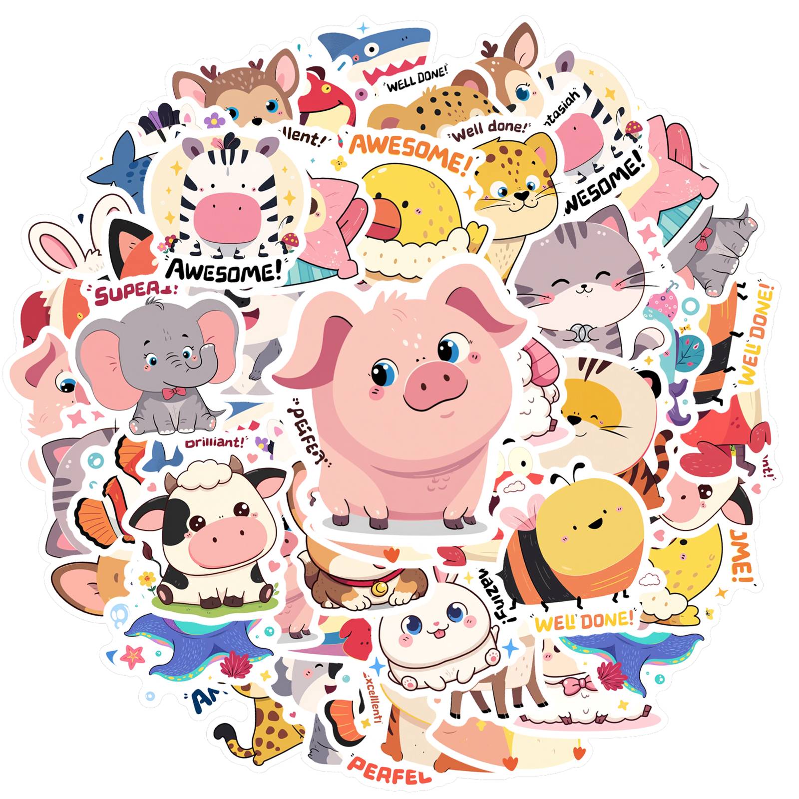 35pcs Playful Animal Stickers Cute Reward Teacher Reward Stickers Animal Stickers For Laptop Motorcycle Luggage Phone DIY
35pcs Playful Animal Stickers Cute Reward Teacher Reward Stickers Animal Stickers For Laptop Motorcycle Luggage Phone DIY