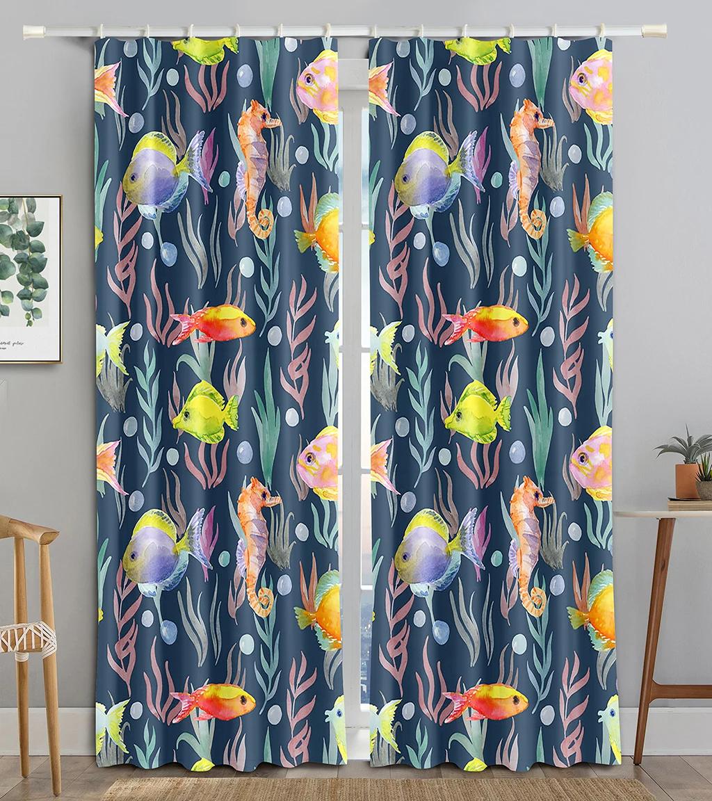 Новые дешевые мультяшные морские животные акула дельфин осьминог напечатанные шторы для детской спальни защита от солнца новый узор 2 панели W55 X H120cm X 2&Grommet Top
Новые дешевые мультяшные морские животные акула дельфин осьминог напечатанные шторы для детской спальни защита от солнца новый узор 2 панели W55 X H120cm X 2&Grommet Top