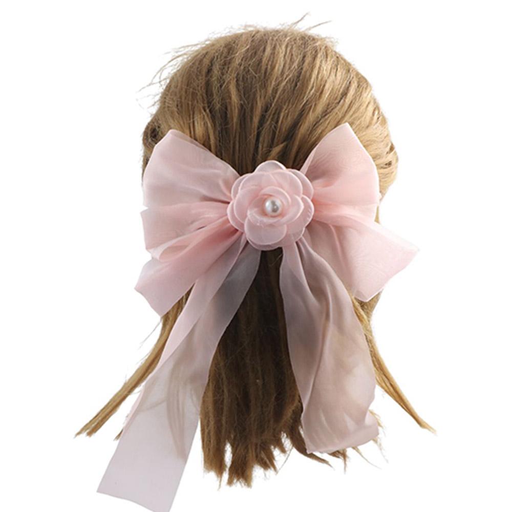 New Headdress Mesh Pearl Bow Spring Clips Women Hair Clips Ponytail Holder Korean Hairpins
New Headdress Mesh Pearl Bow Spring Clips Women Hair Clips Ponytail Holder Korean Hairpins