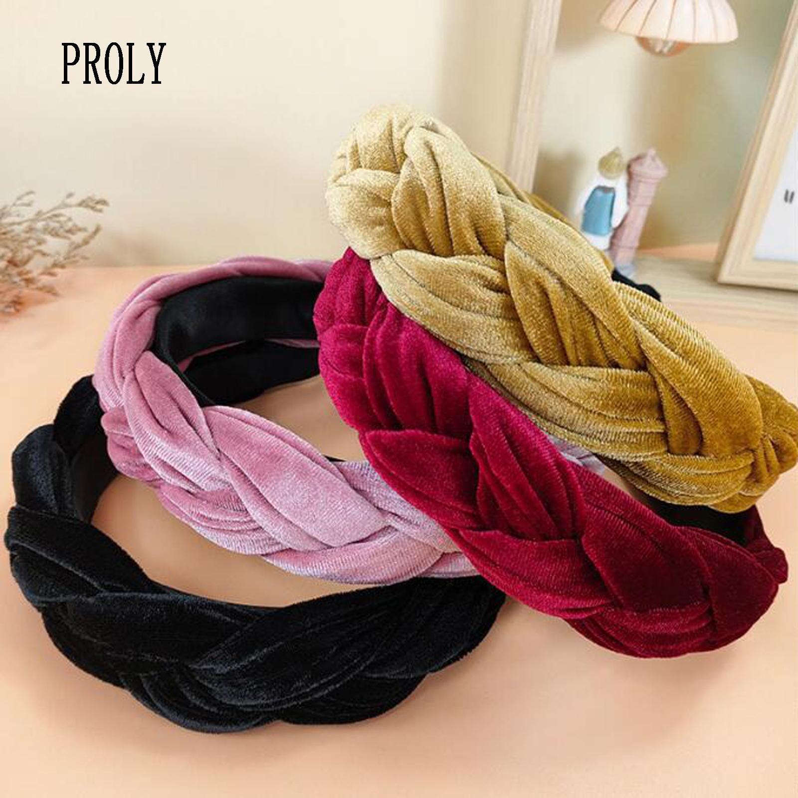 PROLY New Fashion Women Headband Solid Color Braided Hairband Wide Side Headwear Adult Hair Accessories Autumn
PROLY New Fashion Women Headband Solid Color Braided Hairband Wide Side Headwear Adult Hair Accessories Autumn