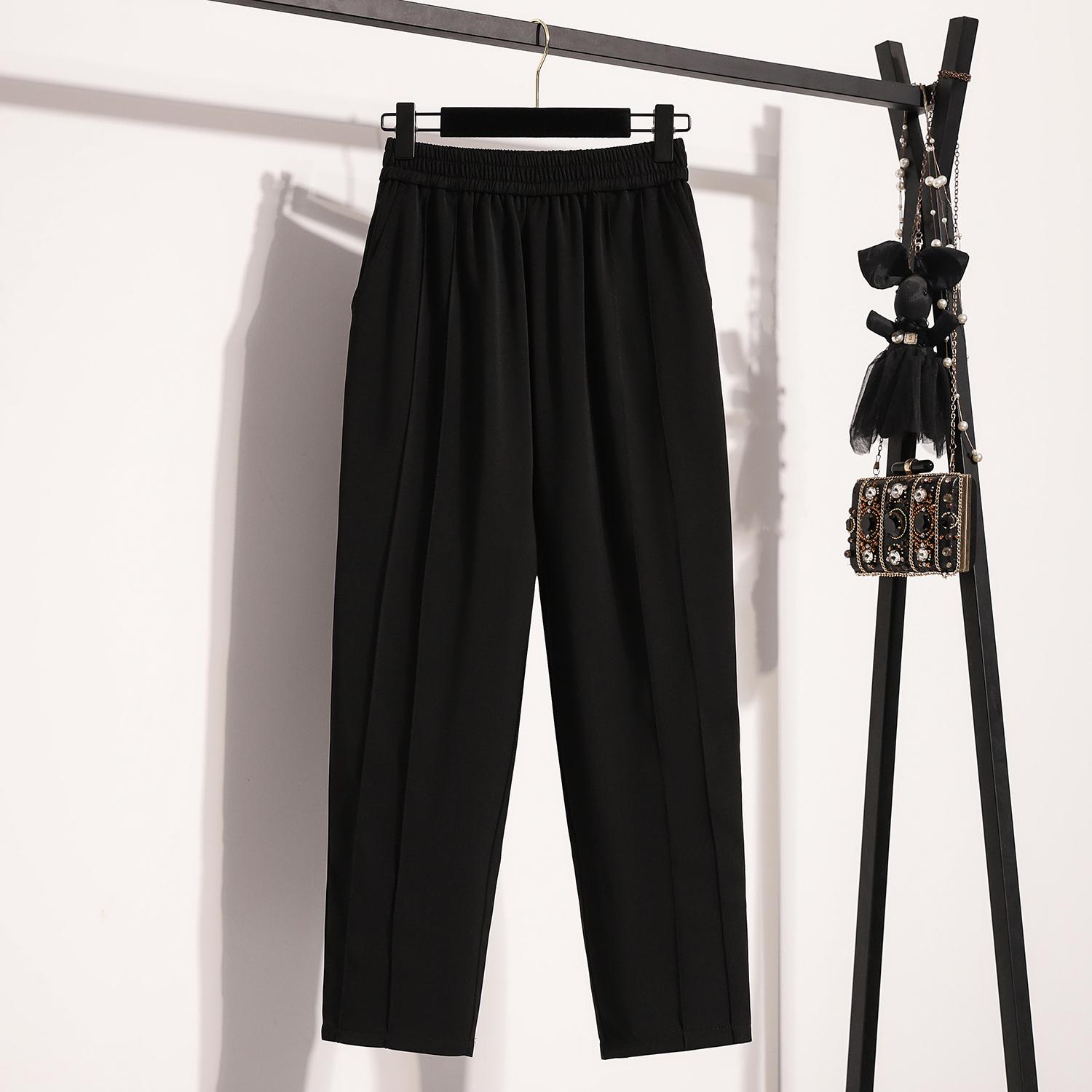 Women Plus Size Pants Autumn Fashionable Brown Black High Elastic Waist Large Size Ladies Suit Pants Trousers XXXXL чёрный
Women Plus Size Pants Autumn Fashionable Brown Black High Elastic Waist Large Size Ladies Suit Pants Trousers XXXXL чёрный