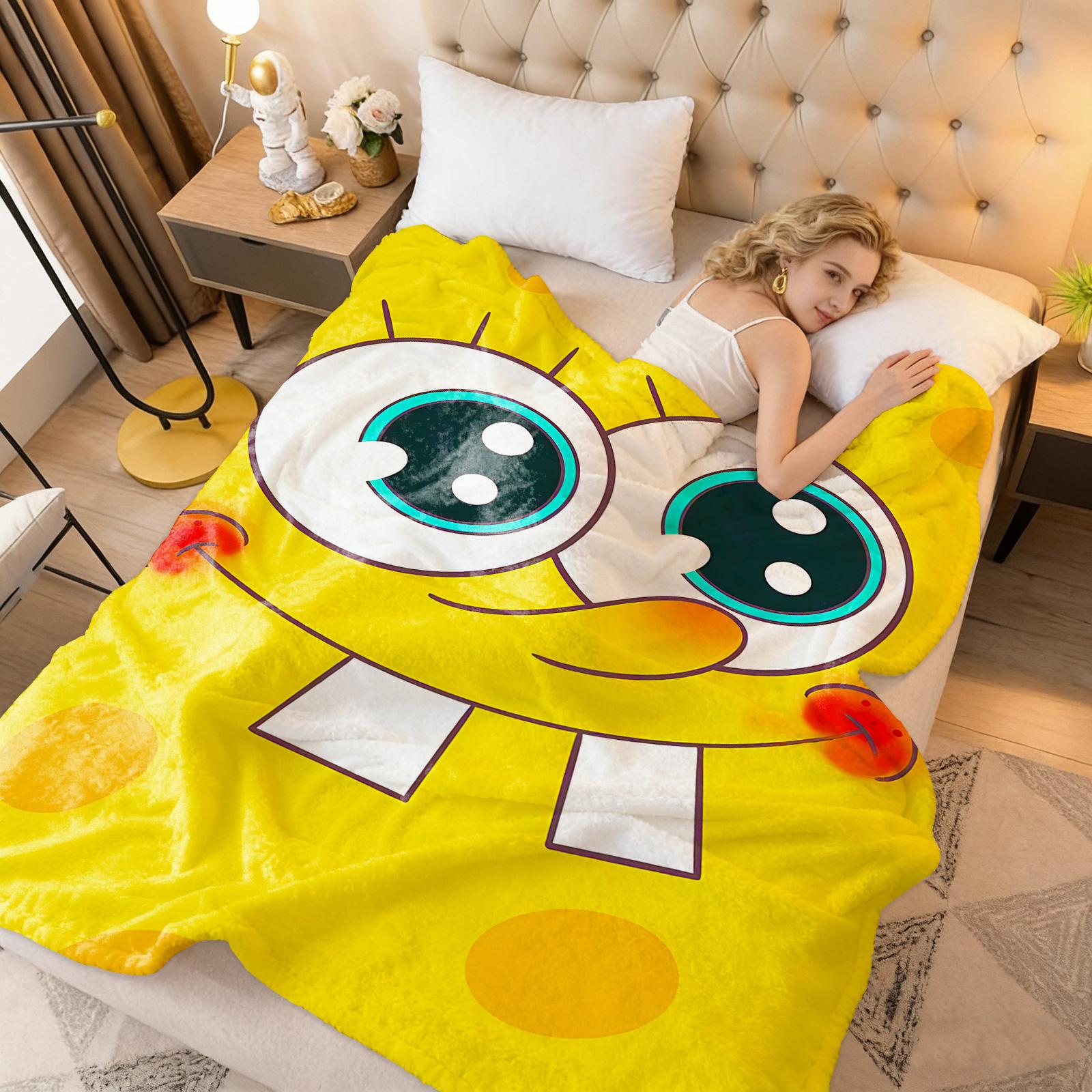 SpongeBob SquarePants Knee Blanket Throw Blankets for Winter Microfiber Oversized Baby Lightweight Flannel Sofa Decoration 150x200cm(59x79in)
SpongeBob SquarePants Knee Blanket Throw Blankets for Winter Microfiber Oversized Baby Lightweight Flannel Sofa Decoration 150x200cm(59x79in)