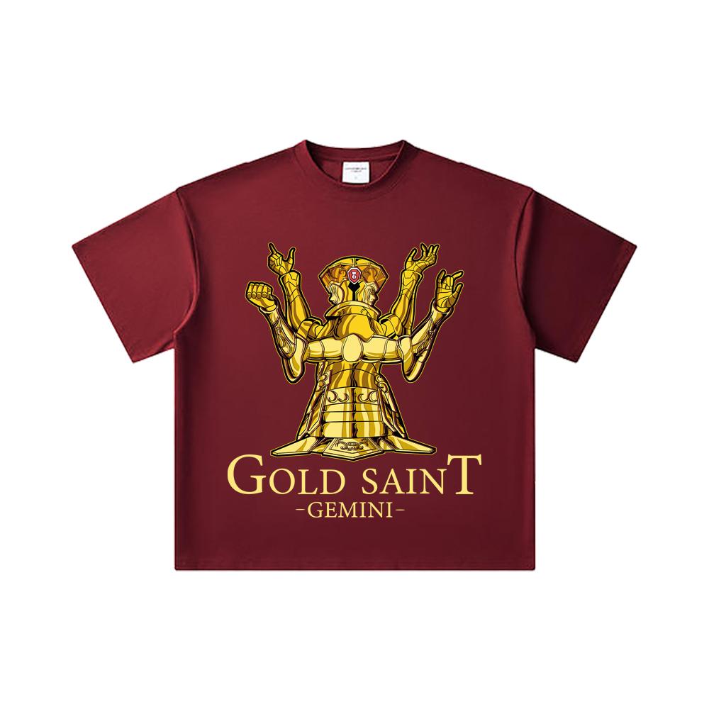 260 GSM Double Yarn 32 Count 100% Cotton Saint Seiya V28 Gemini Print Unisex Heavy Cotton T Shirt 2XL вина червоного кольору
260 GSM Double Yarn 32 Count 100% Cotton Saint Seiya V28 Gemini Print Unisex Heavy Cotton T Shirt 2XL вина червоного кольору