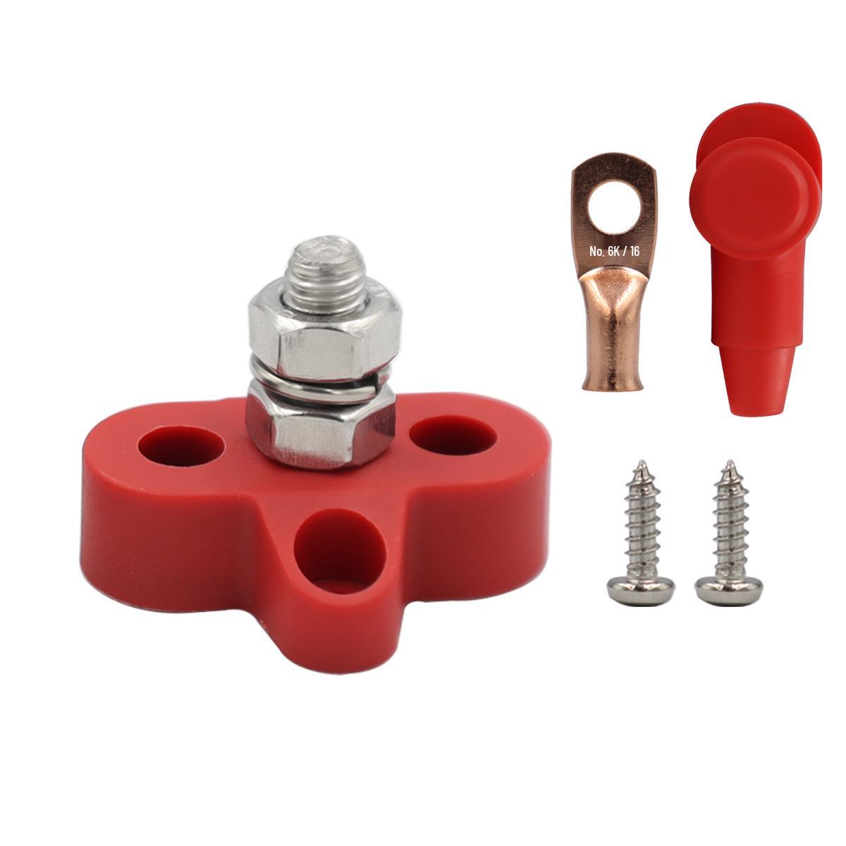 Stainless Steel Busbar with M6/M8 Studs & Wiring Kit for RV, Yacht, and Auto Battery Terminals
Stainless Steel Busbar with M6/M8 Studs & Wiring Kit for RV, Yacht, and Auto Battery Terminals