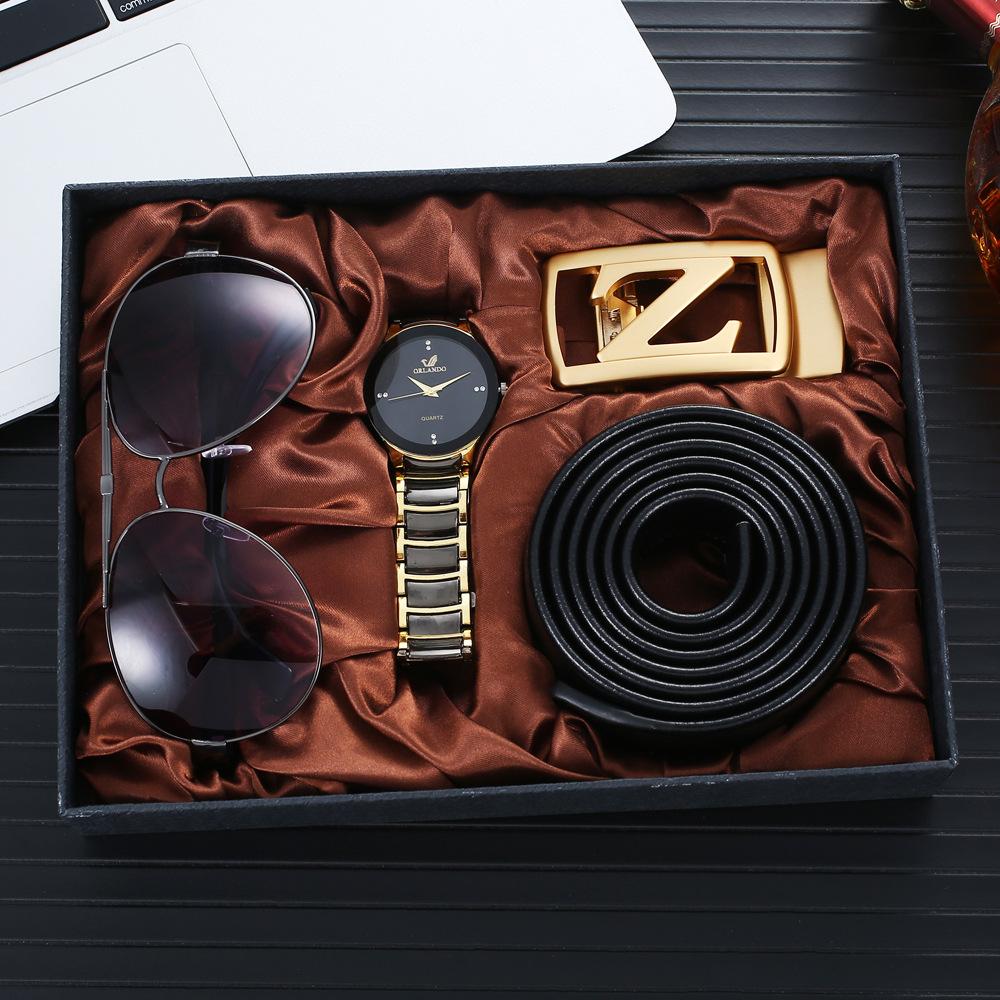 Подарочный набор мужских часов: часы со стальным ремешком + ремень для очков, праздничные подарочные часы + подарок + комплект
Подарочный набор мужских часов: часы со стальным ремешком + ремень для очков, праздничные подарочные часы + подарок + комплект