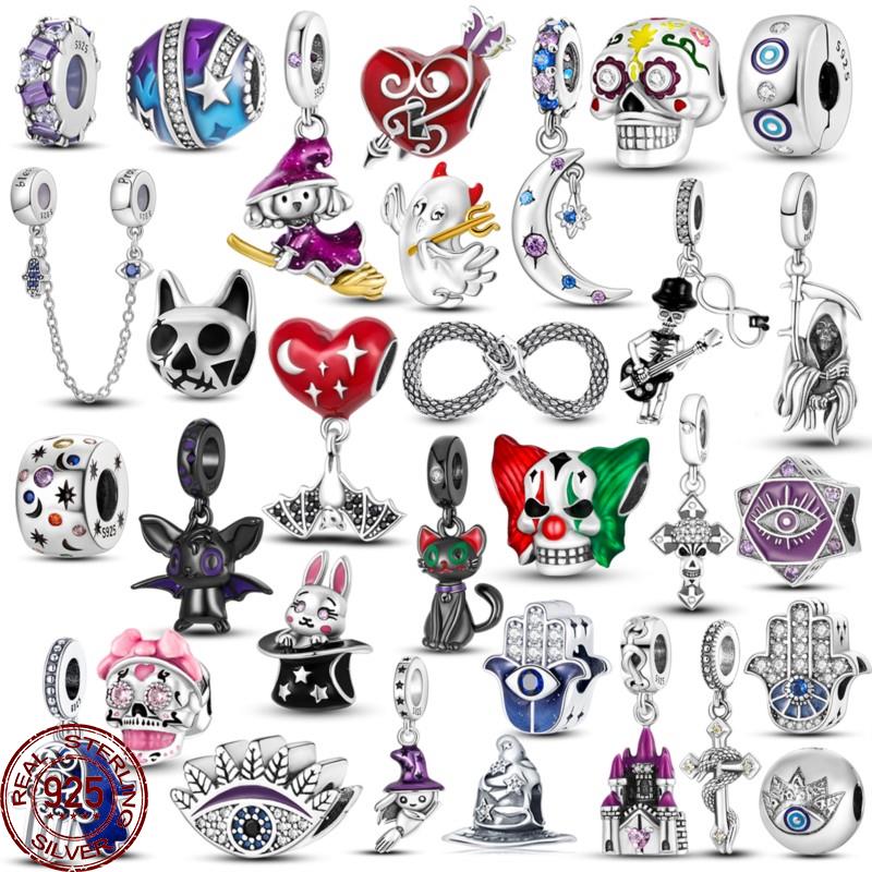 Women 925 Silver Halloween Dangle Skeleton Witch Devil s Eye Skull Charm Bead Fit Original Bracelet Necklace DIY Jewelry
Women 925 Silver Halloween Dangle Skeleton Witch Devil s Eye Skull Charm Bead Fit Original Bracelet Necklace DIY Jewelry