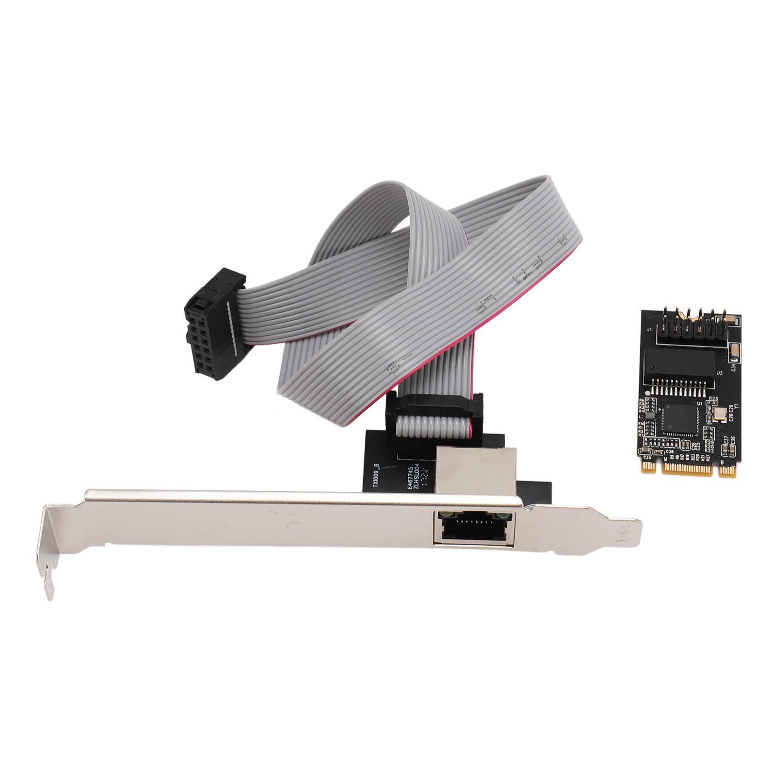 2.5GB PCIe Network Adapter M.2 1000Mbps Express Gigabit Ethernet Card RJ45 Interface Support for
2.5GB PCIe Network Adapter M.2 1000Mbps Express Gigabit Ethernet Card RJ45 Interface Support for