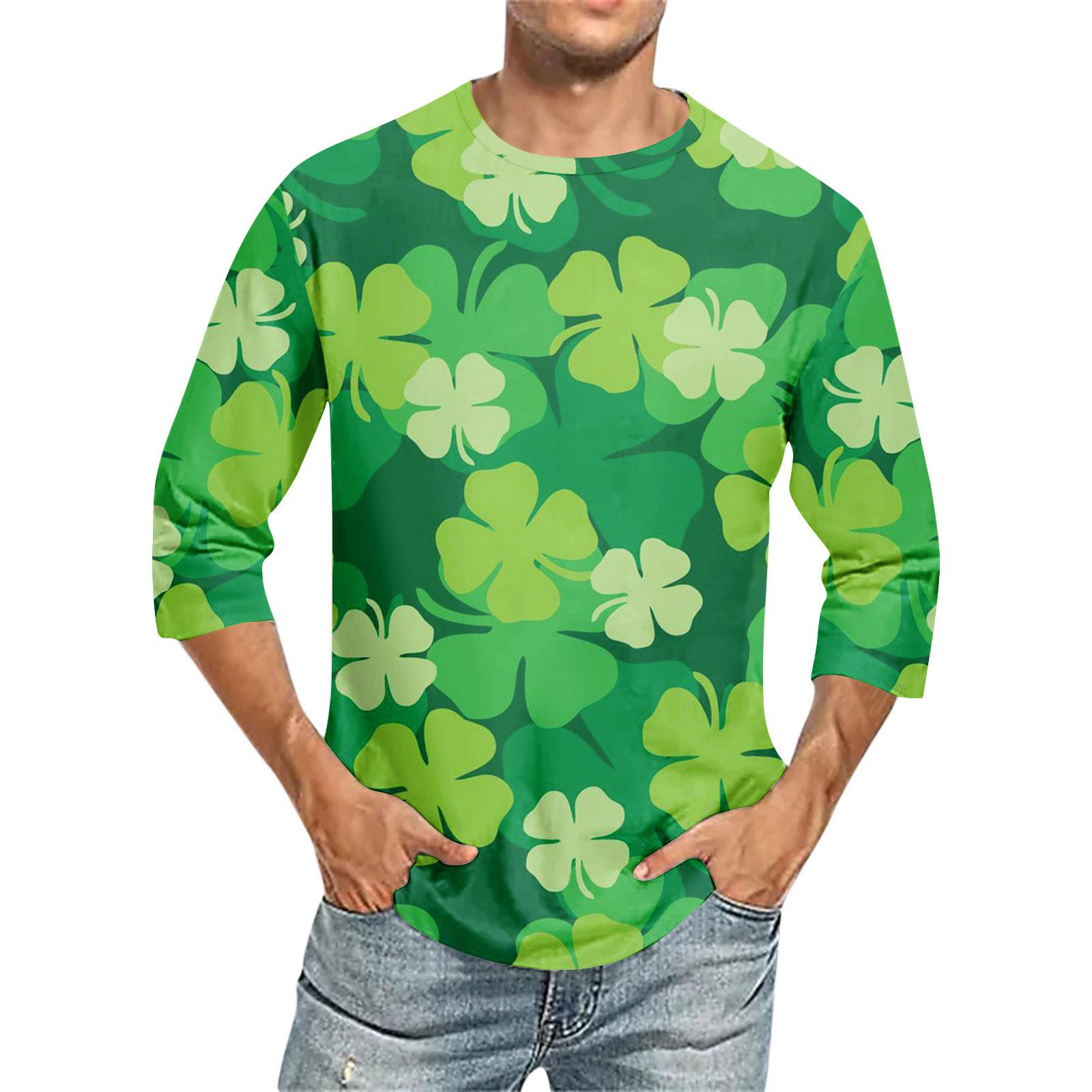 Чоловіча футболка з круглим вирізом і рукавом сім чвертей, чоловіча повсякденна футболка з рукавом сім чвертей XL кавун червоний колір
Чоловіча футболка з круглим вирізом і рукавом сім чвертей, чоловіча повсякденна футболка з рукавом сім чвертей XL кавун червоний колір