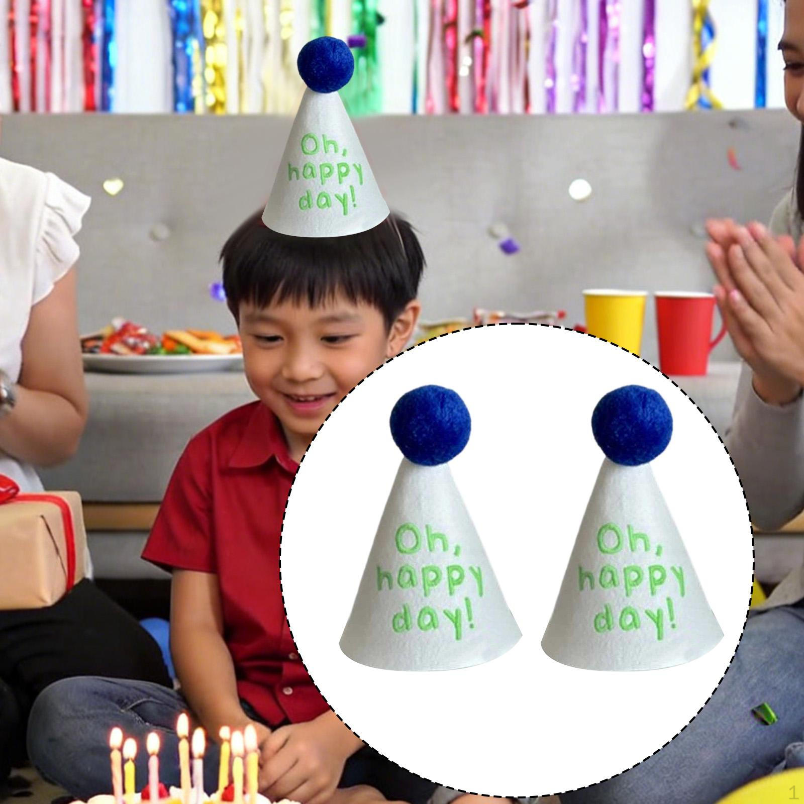 Birthday Hat Conical Felt Party Decoration Keepsake for Celebration Anniversary білий
Birthday Hat Conical Felt Party Decoration Keepsake for Celebration Anniversary білий