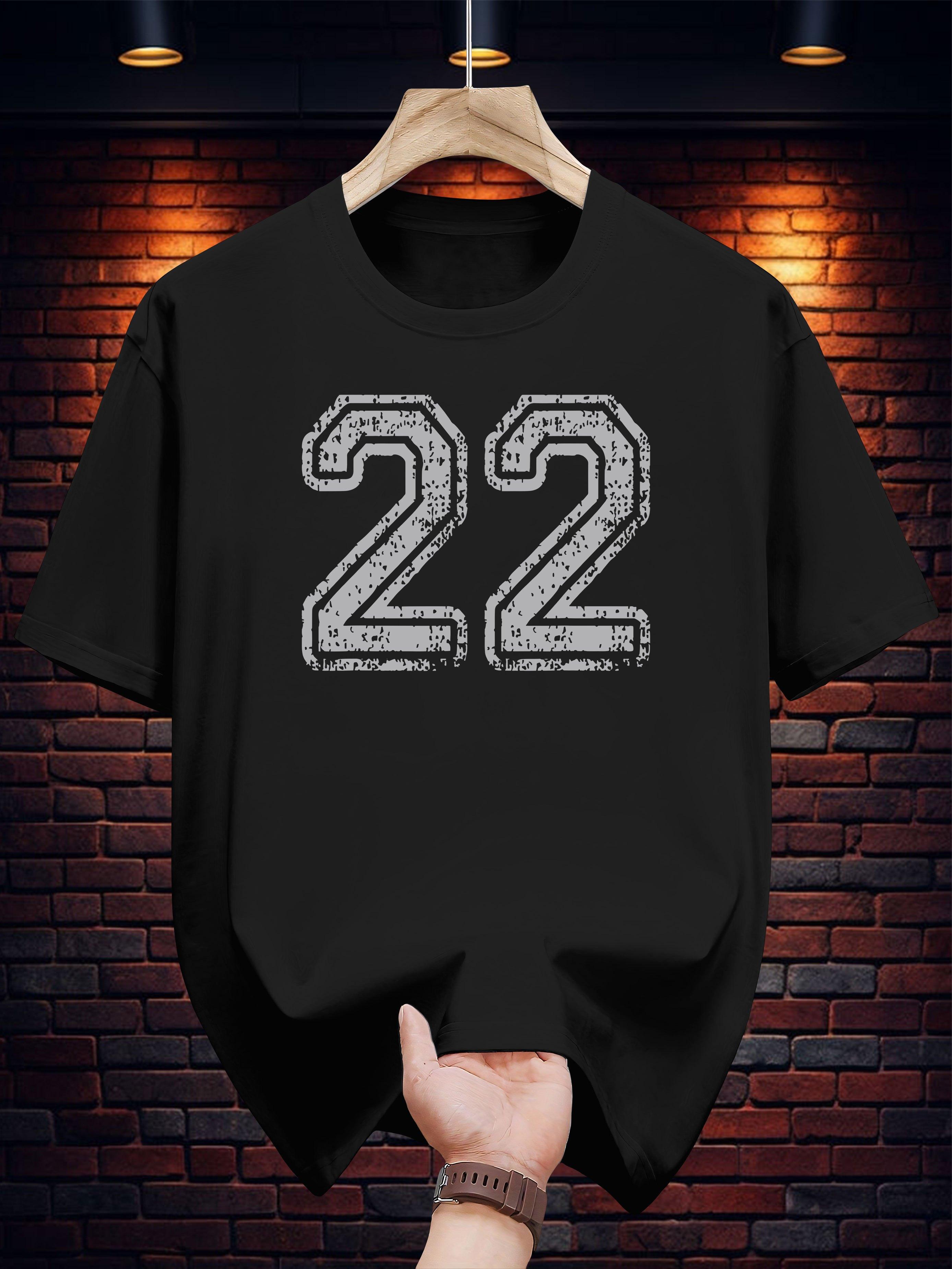 Graphic Tee - Casual Summer Short Sleeve T-shirt with 22 Print S
Graphic Tee - Casual Summer Short Sleeve T-shirt with 22 Print S