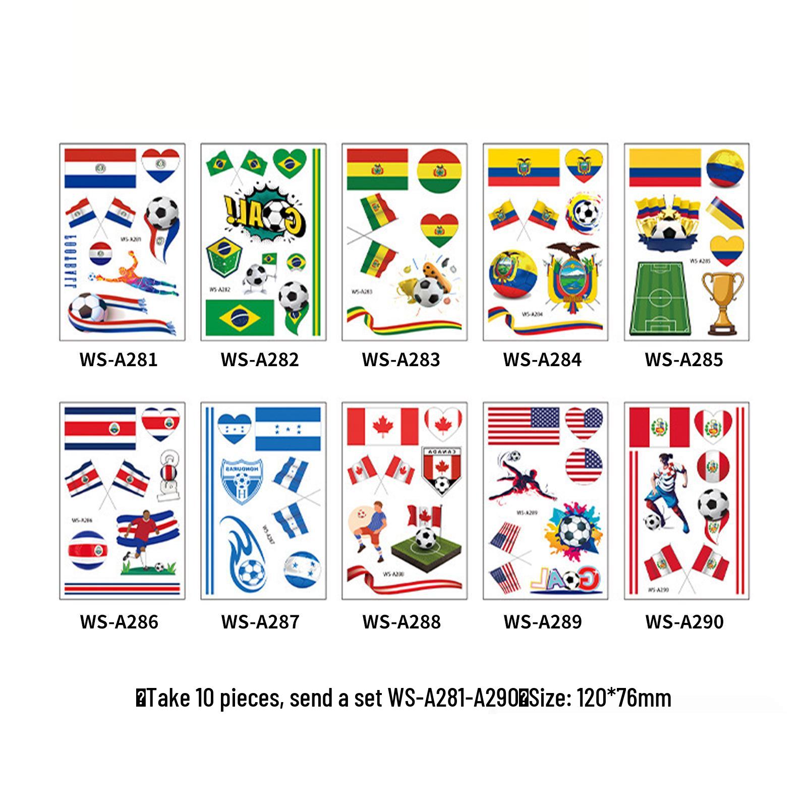 2026 World Cup & Copa América Waterproof Face Tattoo Stickers (Set Price)
2026 World Cup & Copa América Waterproof Face Tattoo Stickers (Set Price)