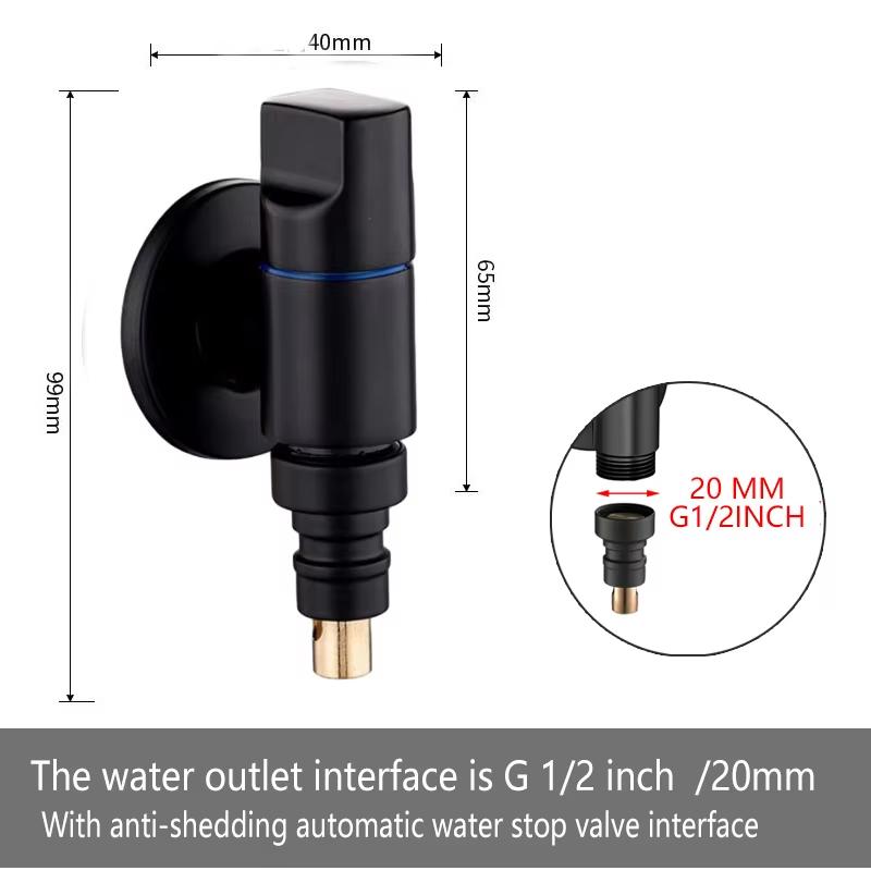 Multi-Function Washing Machine Faucet Brass Water Stop Quick Opening Angle Valve Wall Mounted G1/2 Water Stop Clip Triangle Valv чорний
Multi-Function Washing Machine Faucet Brass Water Stop Quick Opening Angle Valve Wall Mounted G1/2 Water Stop Clip Triangle Valv чорний