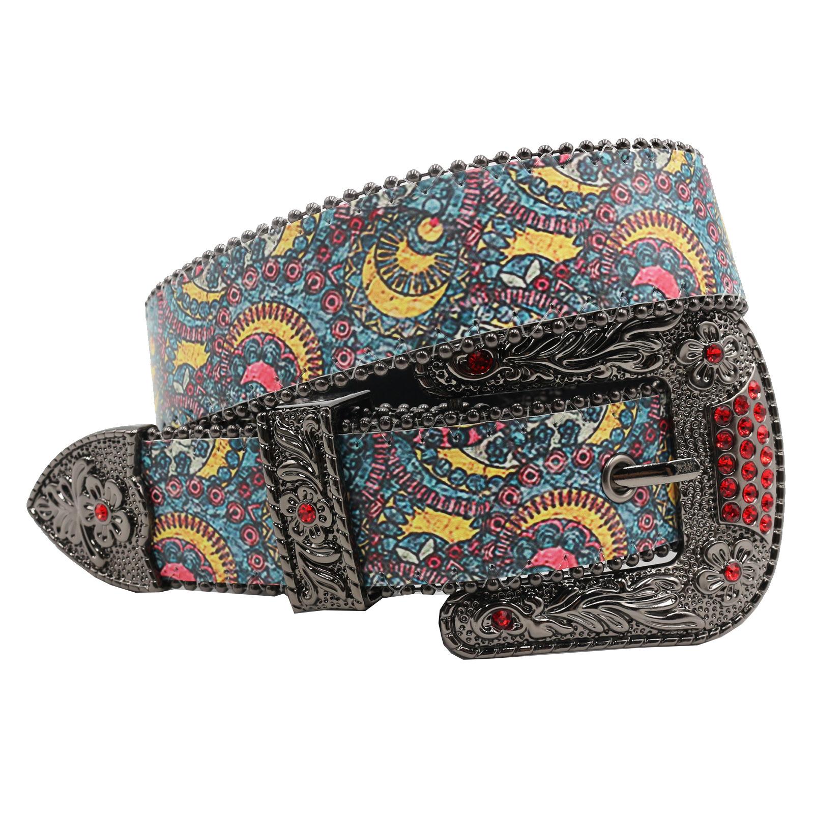 Ремень с принтом из страз в стиле хип-хоп-панк, полный дизайнерского смысла, пояс из искусственной кожи 125cm
Ремень с принтом из страз в стиле хип-хоп-панк, полный дизайнерского смысла, пояс из искусственной кожи 125cm