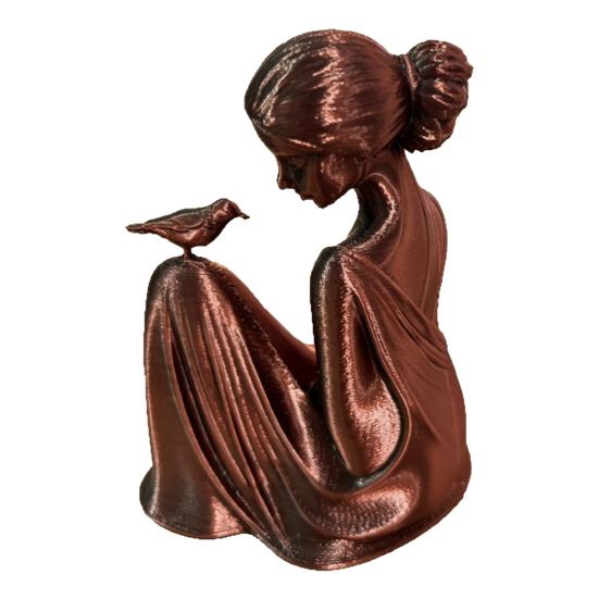 Sitting Woman Bird Figurine 3D Printed Elegant Women And Bird Decorative Sculpture for Home Office Desk Bookshelf Decor A
Sitting Woman Bird Figurine 3D Printed Elegant Women And Bird Decorative Sculpture for Home Office Desk Bookshelf Decor A