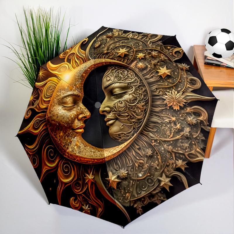 Retro Sun and Moon Umbrella Automatic Open/close, Sturdy Iron Frame & 8-Rib Struct, Umbrella for Women & Men, Christmas Gifts
Retro Sun and Moon Umbrella Automatic Open/close, Sturdy Iron Frame & 8-Rib Struct, Umbrella for Women & Men, Christmas Gifts