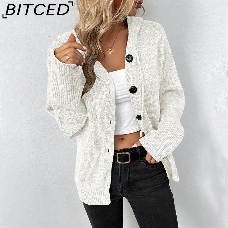 BITCED Autumn/Winter Women s Solid-Colour Hooded Single-Breasted Knit Cardigan with Drawstring XL белый
BITCED Autumn/Winter Women s Solid-Colour Hooded Single-Breasted Knit Cardigan with Drawstring XL белый