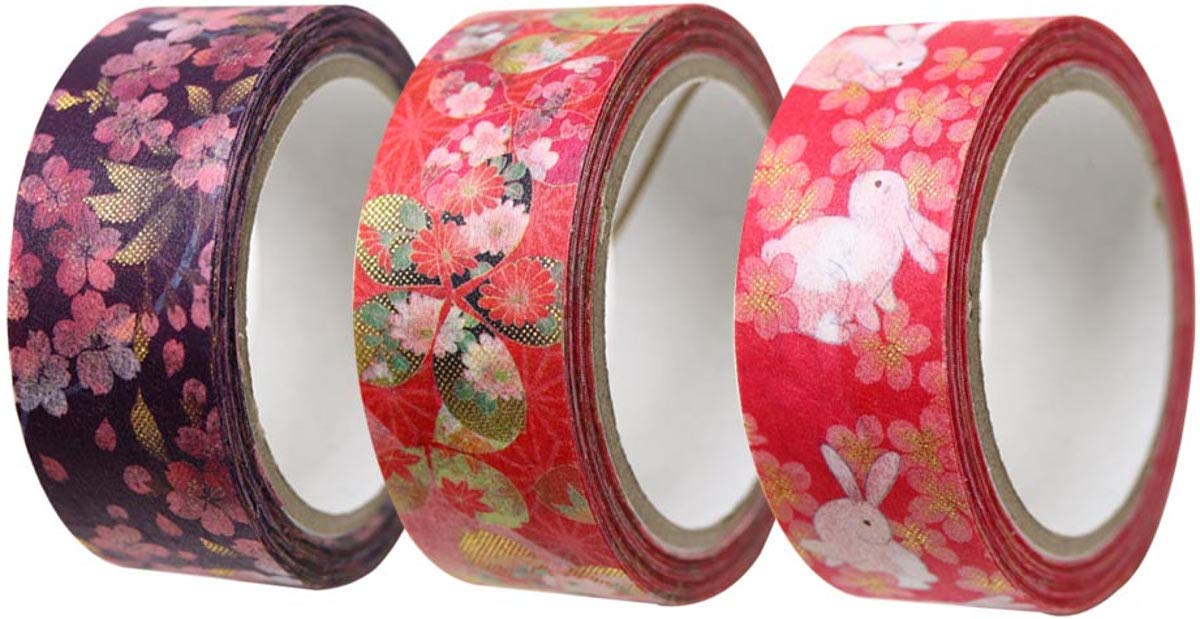 Kamiiso Japanese Washi Paper Masking Tape Set Four Seasons Cherry Rabbit Cherry 15mm Wide x 7m Long Japanese Pattern Design Tape for Remaking and
Kamiiso Japanese Washi Paper Masking Tape Set Four Seasons Cherry Rabbit Cherry 15mm Wide x 7m Long Japanese Pattern Design Tape for Remaking and