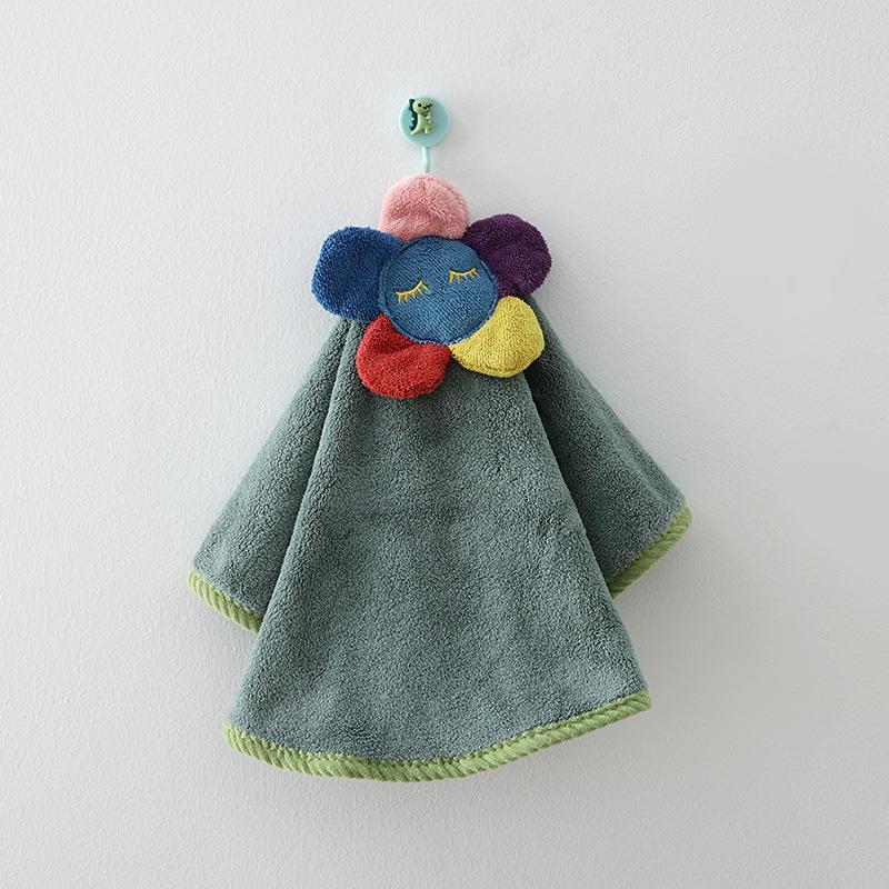 Новое коралловое бархатное круглое полотенце для сушки волос, домашнее креативное полотенце для рук 50*50cm