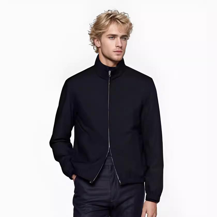 New Spring and Autumn Jacket Zipper Solid Color Lapel Jacket Casual Commuting Jacket 2XL
New Spring and Autumn Jacket Zipper Solid Color Lapel Jacket Casual Commuting Jacket 2XL