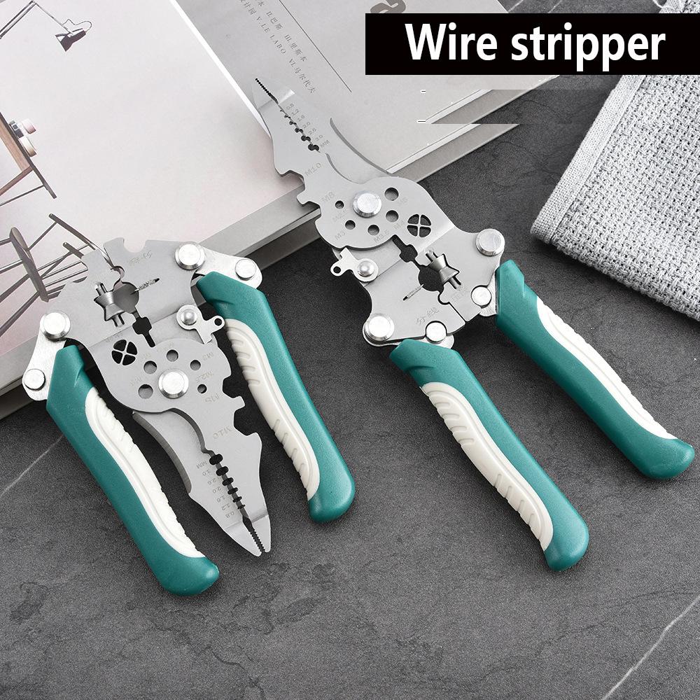 18-in-1 Multifunctional Wire Stripping Pliers Crimping Repair Tool Professional Grade Folding Design Wire Stripper Cutter
18-in-1 Multifunctional Wire Stripping Pliers Crimping Repair Tool Professional Grade Folding Design Wire Stripper Cutter
