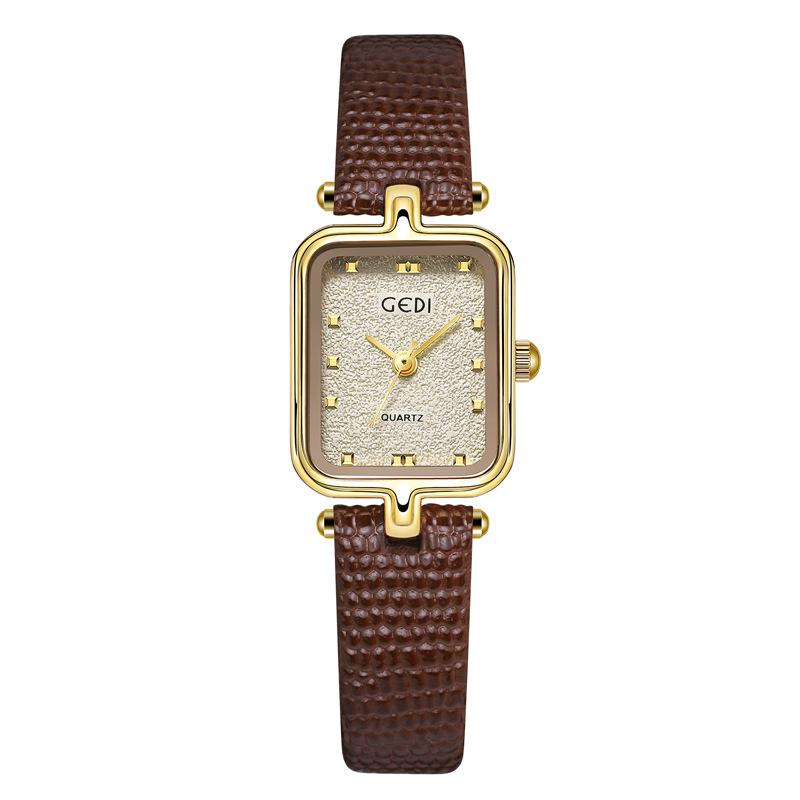 Medieval Style Pointer Light Luxury Niche High-Value Leather Decoration Women S Waterproof Quartz Watch
Medieval Style Pointer Light Luxury Niche High-Value Leather Decoration Women S Waterproof Quartz Watch