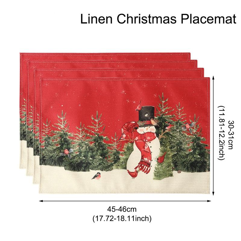 1/4pcs Linen Christmas Placemats Tableware Mat Christmas Decorations For Home Kitchen 2026 Xmas Navidad Noel NewYear Table Decor 1Pc
1/4pcs Linen Christmas Placemats Tableware Mat Christmas Decorations For Home Kitchen 2026 Xmas Navidad Noel NewYear Table Decor 1Pc