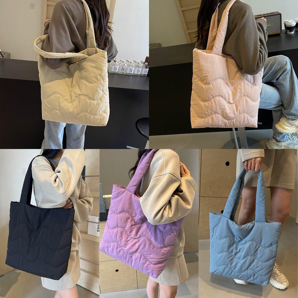 Solid Color Totes Bag Large Capacity Underarm Bag Fashion Shoulder Bag for Women Girls
Solid Color Totes Bag Large Capacity Underarm Bag Fashion Shoulder Bag for Women Girls
