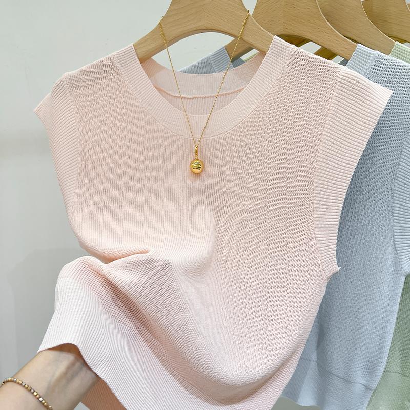 Жіноча проста елегантна повсякденна сорочка з шовкового льоду та літа 2025 року, в язана безрукавка з льодом та льодом, проста приталена тонка сорочка з круглим вирізом та коротким рукавом One size
Жіноча проста елегантна повсякденна сорочка з шовкового льоду та літа 2025 року, в язана безрукавка з льодом та льодом, проста приталена тонка сорочка з круглим вирізом та коротким рукавом One size