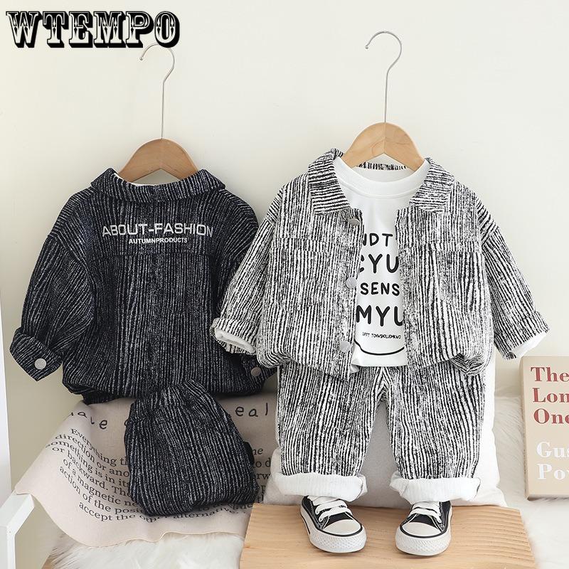 Boys Retro Style Denim Long Sleeved Three Piece Set Spring Baby Boy Casual Pants Set Trendy 80 чорний
Boys Retro Style Denim Long Sleeved Three Piece Set Spring Baby Boy Casual Pants Set Trendy 80 чорний