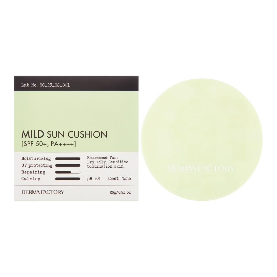 DERMA FACTORY Inorganic Mild Sun Cusion Увлажняющий солнцезащитный кушон с охлаждающим эффектом 28мл
DERMA FACTORY Inorganic Mild Sun Cusion Увлажняющий солнцезащитный кушон с охлаждающим эффектом 28мл