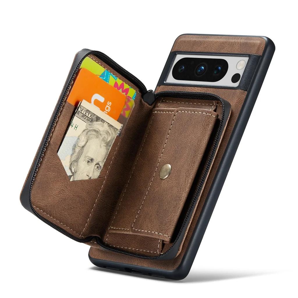 Magnetic Zipper Wallet Leather Case for Google Pixel 9 Pro XL 8 Pro 7 7A 6 6A 5A Fold Detachable RFID Blocking Card Bag Cover Pixel8 коричневый
Magnetic Zipper Wallet Leather Case for Google Pixel 9 Pro XL 8 Pro 7 7A 6 6A 5A Fold Detachable RFID Blocking Card Bag Cover Pixel8 коричневый