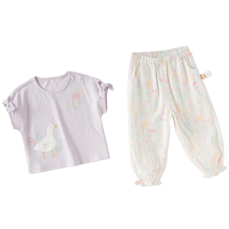 DAVE & BELLA Girl s Antibacterial Quick-Dry Short Sleeve & Anti-Mosquito Pants Summer Set 130cm
DAVE & BELLA Girl s Antibacterial Quick-Dry Short Sleeve & Anti-Mosquito Pants Summer Set 130cm